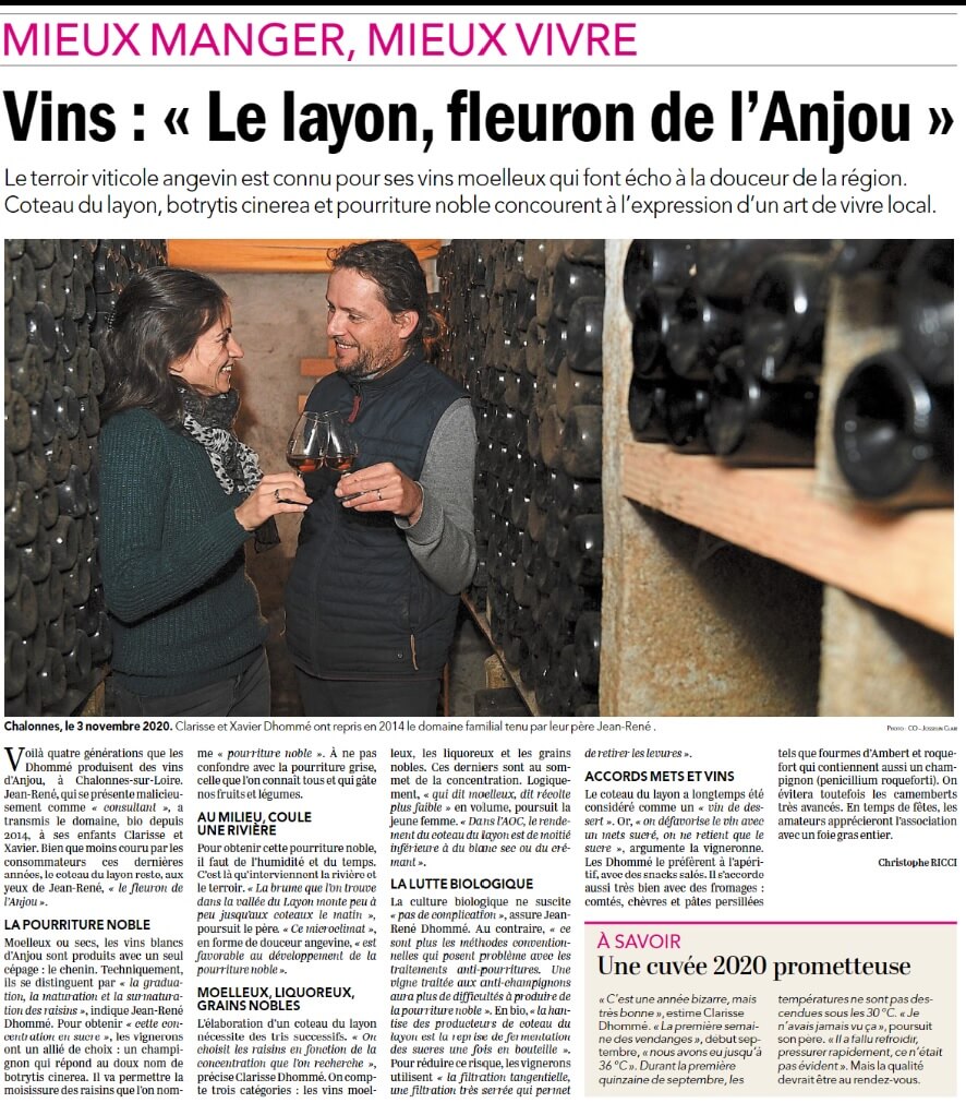 article deu courrier de l'ouest